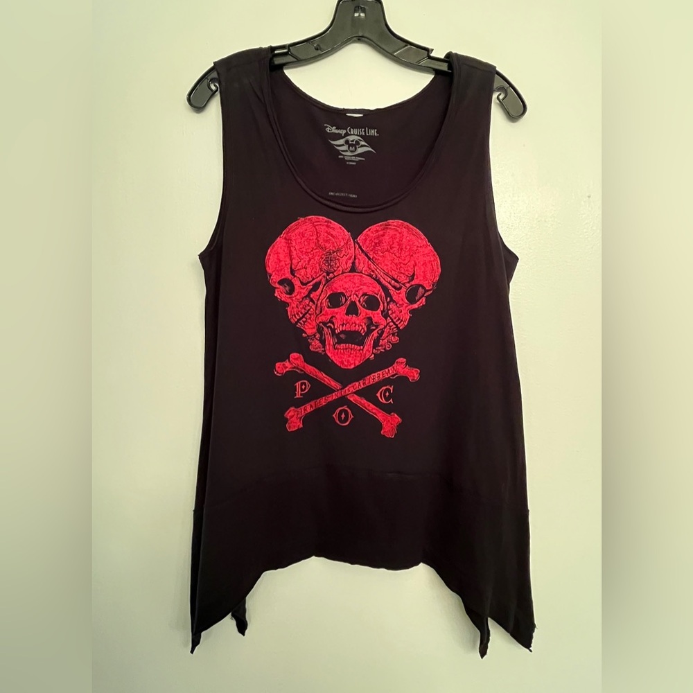 Disney Parks Pirates Of The Caribbean Black Women's T-Shirt Size M